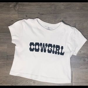 XS White Brandy Melville Tee